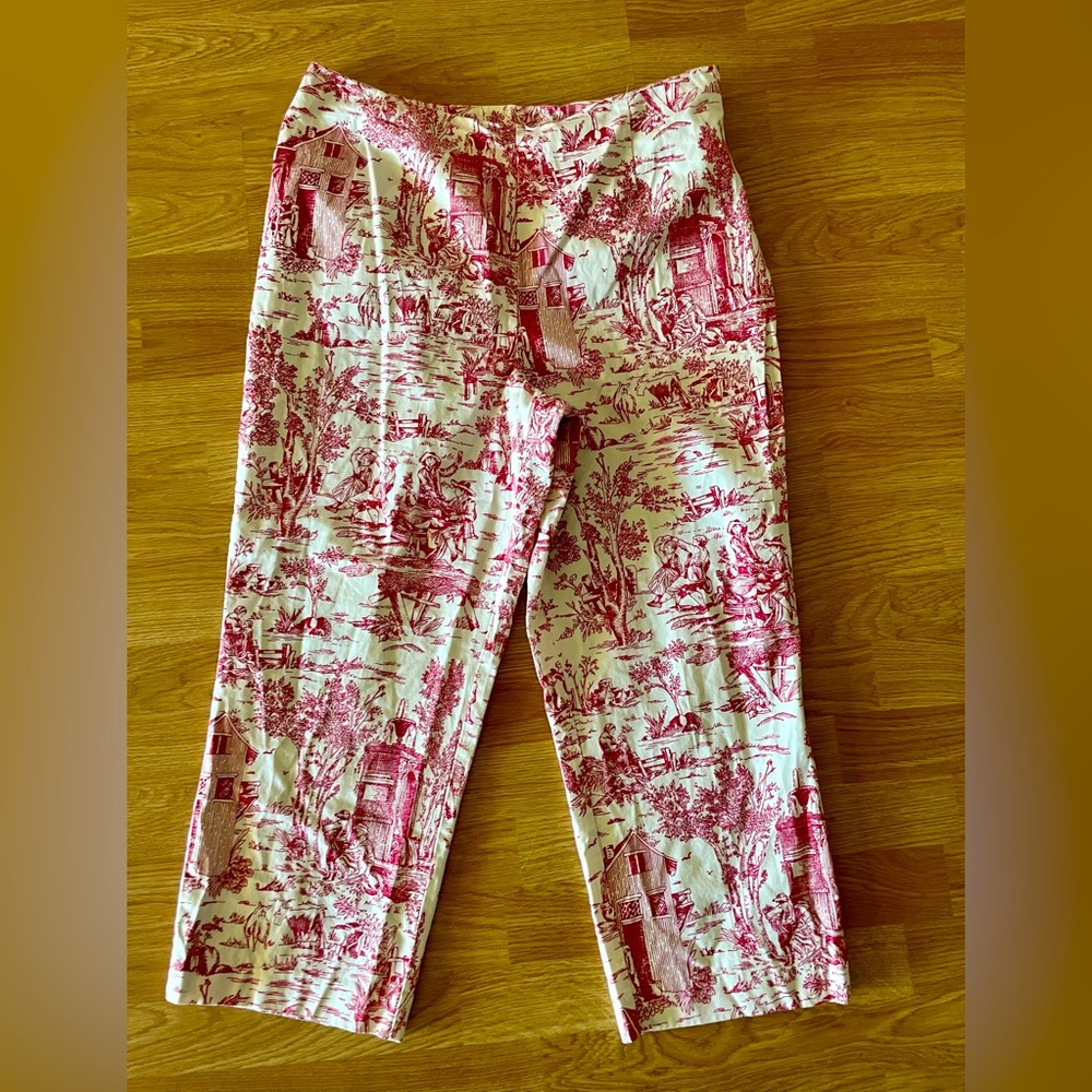 Vintage farm scene ladies dress pants size 16